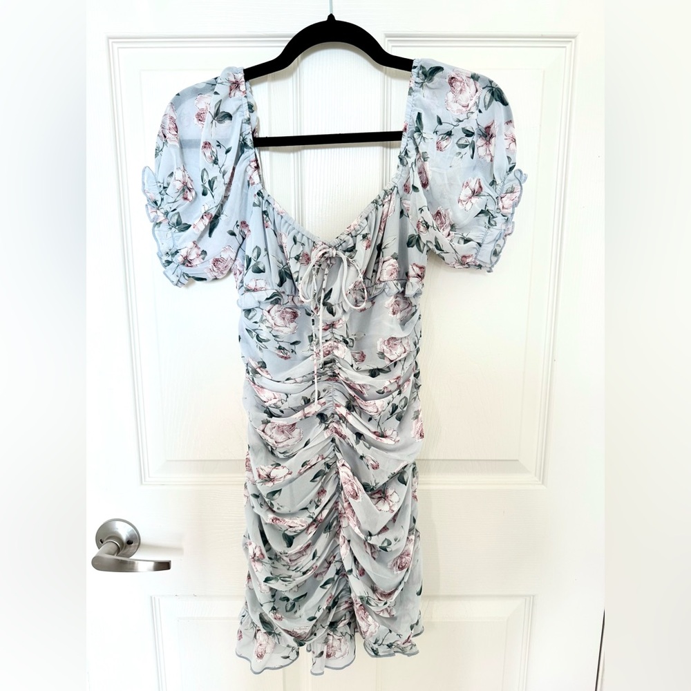 Honey - Klesis Meadow Floral Print Ruffle Mini Dress - Picture 2 of 10